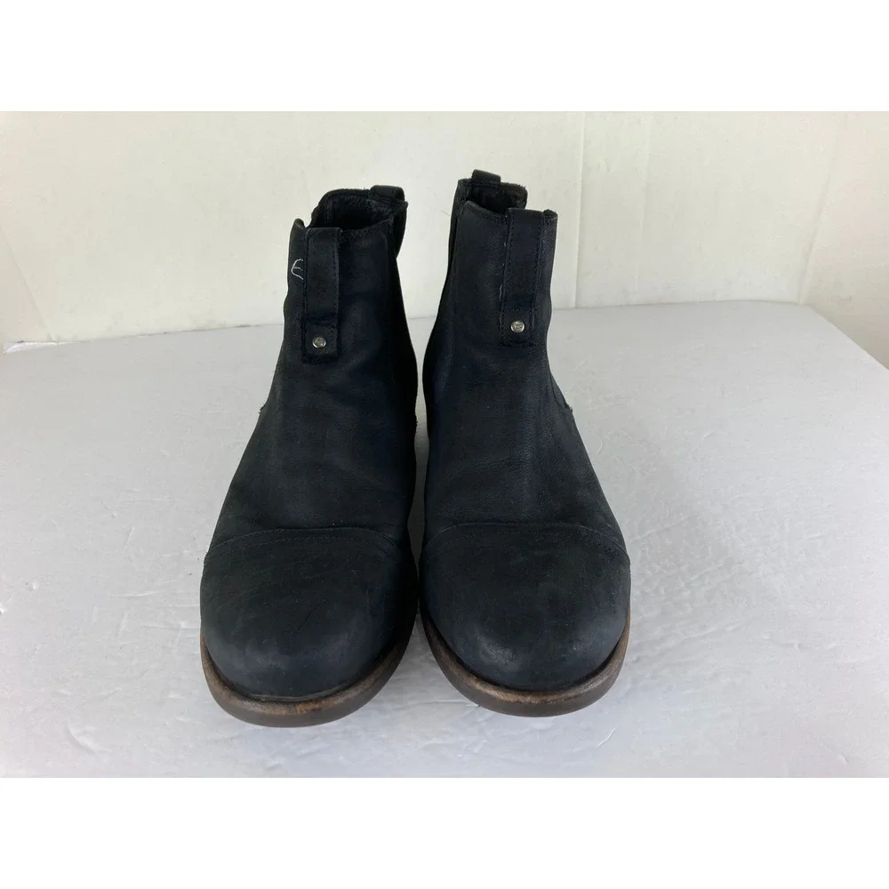 UGG Freamon Cap Toe Chelsea Boots Mens 10.5 Black Leather Ankle Work Goprcore